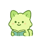 抹茶雲きつね雨の日まったり（個別スタンプ：13）