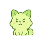抹茶雲きつね雨の日まったり（個別スタンプ：16）