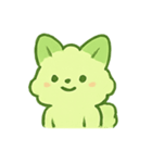 抹茶雲きつね雨の日まったり（個別スタンプ：17）