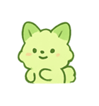 抹茶雲きつね雨の日まったり（個別スタンプ：18）