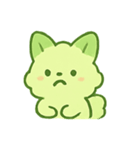 抹茶雲きつね雨の日まったり（個別スタンプ：19）