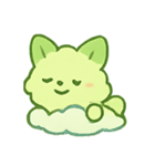 抹茶雲きつね雨の日まったり（個別スタンプ：20）