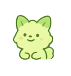 抹茶雲きつね雨の日まったり（個別スタンプ：22）