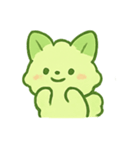 抹茶雲きつね雨の日まったり（個別スタンプ：23）