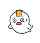 お札つきプニプニおばけスタンプ（個別スタンプ：15）