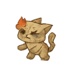 紙ねこおばけの七月おさんぽ（個別スタンプ：2）