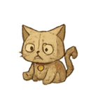 紙ねこおばけの七月おさんぽ（個別スタンプ：8）