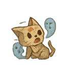 紙ねこおばけの七月おさんぽ（個別スタンプ：12）