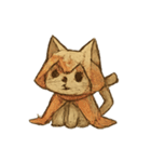 紙ねこおばけの七月おさんぽ（個別スタンプ：13）