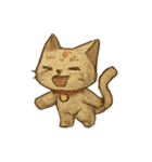 紙ねこおばけの七月おさんぽ（個別スタンプ：16）