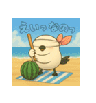 ふわもこシマエナガ♡夏バージョンなの（個別スタンプ：19）