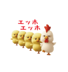 にわとり＆ひよこのおスタンプ（個別スタンプ：17）