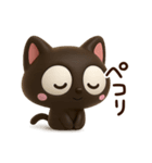 小さい黒猫☆3D（個別スタンプ：22）