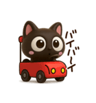 小さい黒猫☆3D（個別スタンプ：30）