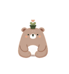 植物グマの脱力反応（個別スタンプ：2）