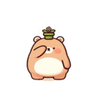 植物グマの脱力反応（個別スタンプ：3）
