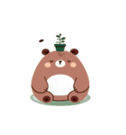 植物グマの脱力反応（個別スタンプ：5）