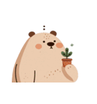 植物グマの脱力反応（個別スタンプ：7）