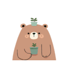 植物グマの脱力反応（個別スタンプ：8）