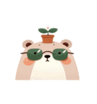植物グマの脱力反応（個別スタンプ：17）