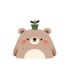 植物グマの脱力反応（個別スタンプ：18）