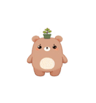 植物グマの脱力反応（個別スタンプ：22）
