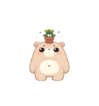 植物グマの脱力反応（個別スタンプ：23）