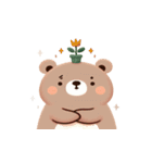 植物グマの脱力反応（個別スタンプ：24）