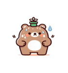 植物グマの脱力反応（個別スタンプ：25）