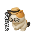 日常会話verメガネ猫（個別スタンプ：14）