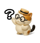 日常会話verメガネ猫（個別スタンプ：32）