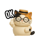日常会話verメガネ猫（個別スタンプ：37）