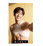 韓国の腹筋はとても筋肉質です（個別スタンプ：24）