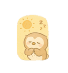 フクロウの1日 日本語（個別スタンプ：17）