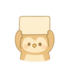 フクロウの1日 日本語（個別スタンプ：22）