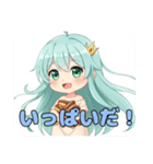 感情を表す精霊みなみちゃんスタンプ（個別スタンプ：16）