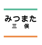 上毛線(中央前橋-西桐生)の駅名スタンプ（個別スタンプ：3）