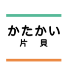 上毛線(中央前橋-西桐生)の駅名スタンプ（個別スタンプ：4）