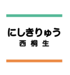 上毛線(中央前橋-西桐生)の駅名スタンプ（個別スタンプ：23）
