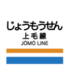上毛線(中央前橋-西桐生)の駅名スタンプ（個別スタンプ：24）