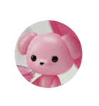 ピンクのワンちゃんカプセルトイ（個別スタンプ：2）