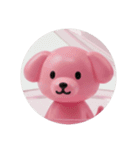 ピンクのワンちゃんカプセルトイ（個別スタンプ：4）