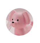 ピンクのワンちゃんカプセルトイ（個別スタンプ：13）