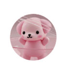 ピンクの犬カプセルトイ（個別スタンプ：16）