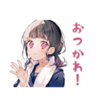 制服の女の子★弓道部の日常（個別スタンプ：7）