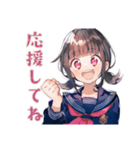 制服の女の子★弓道部の日常（個別スタンプ：9）