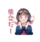 制服の女の子★弓道部の日常（個別スタンプ：21）