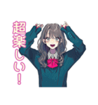 おしゃれJKのダンス部♡（個別スタンプ：24）