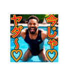 子供みたいに駄々をこねる‼︎黒人（個別スタンプ：9）
