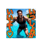 子供みたいに駄々をこねる‼︎黒人（個別スタンプ：10）